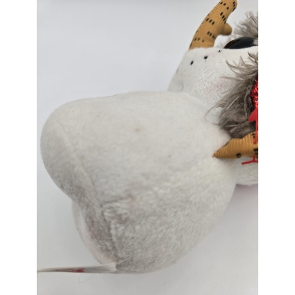 Lot Of 4 Beanie Plush Christmas Toys Reindeer Santa Frosty Snowman Ty & Gemmy - Picture 8 of 14